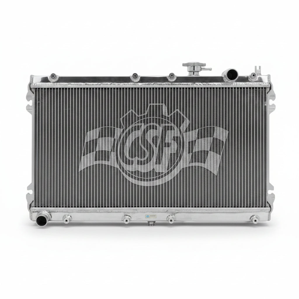 CSF 2862 polished all-aluminum radiator for 1990-1997 Mazda Miata NA manual models