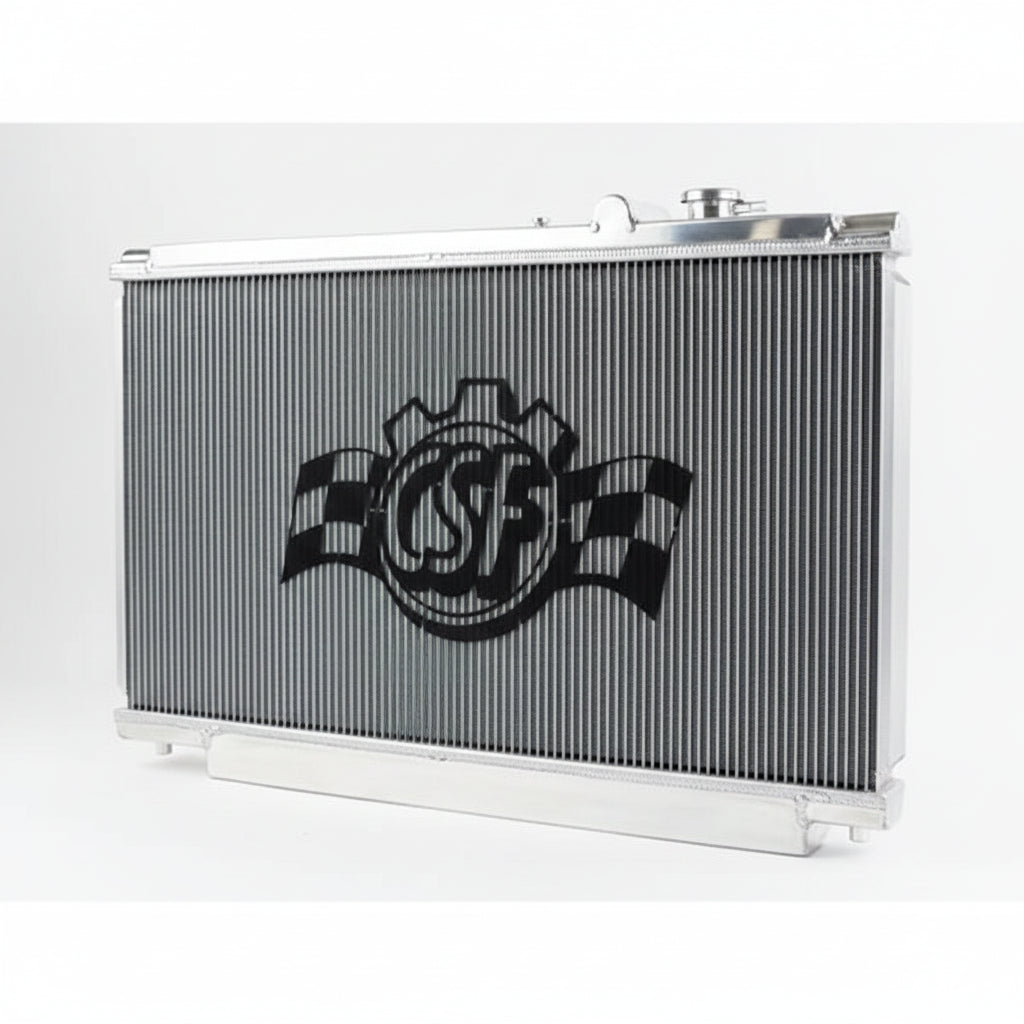 CSF 2882 polished all-aluminum radiator for 1993-1998 Toyota Supra A80 manual models