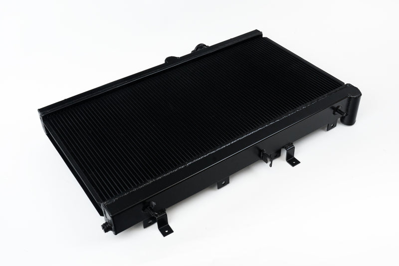 CSF 3076B black all-aluminum radiator with filler neck for Subaru WRX STI and Baja manual models