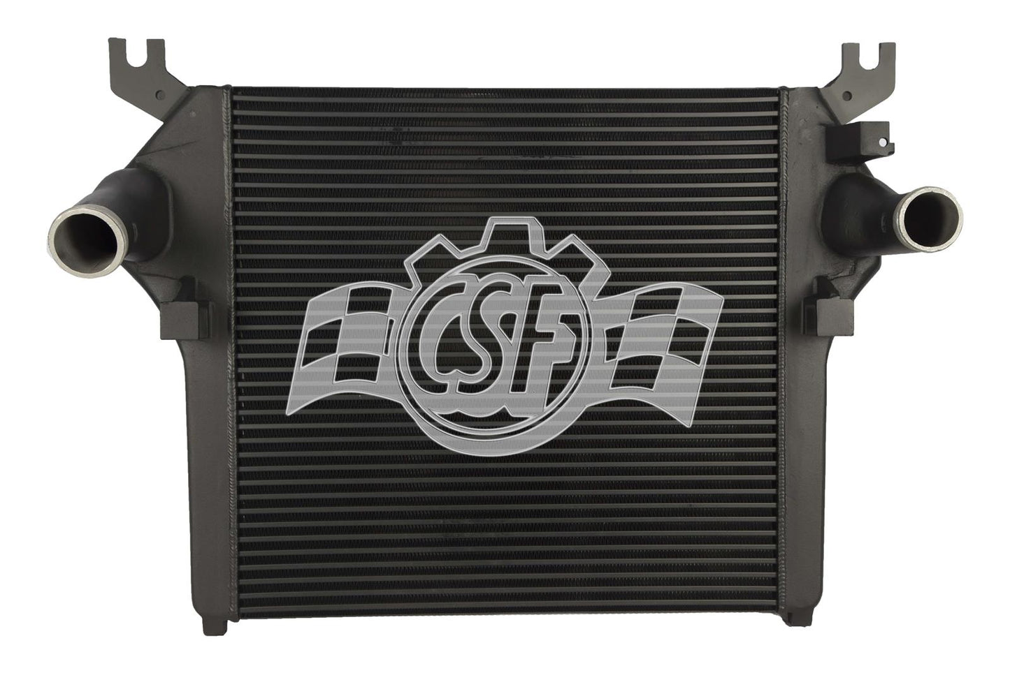 CSF 6000 black aluminum air-to-air intercooler for 2010-2012 Ram 2500 and 3500 6.7L diesel trucks