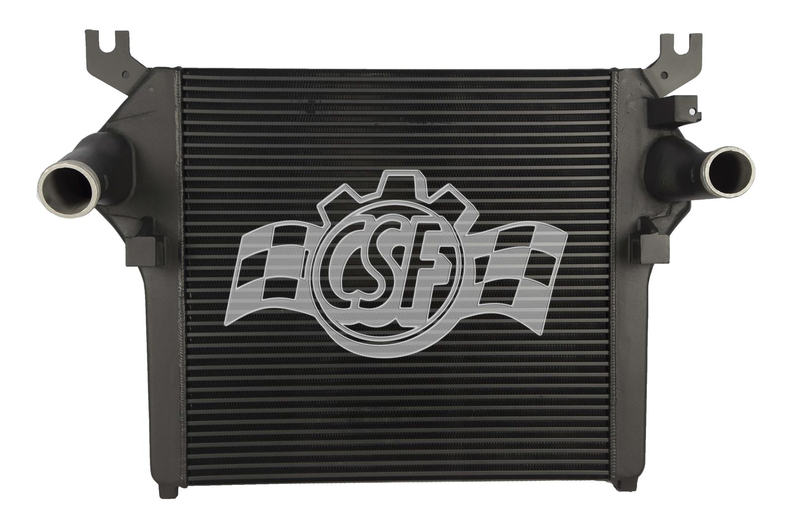 CSF 6000 black aluminum air-to-air intercooler for 2010-2012 Ram 2500 and 3500 6.7L diesel trucks