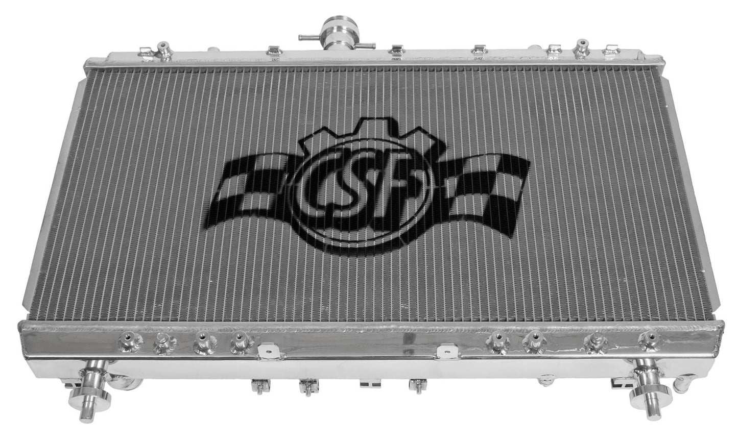 CSF 7052 polished all-aluminum radiator for 2012-2015 Chevrolet Camaro V6 and V8 models