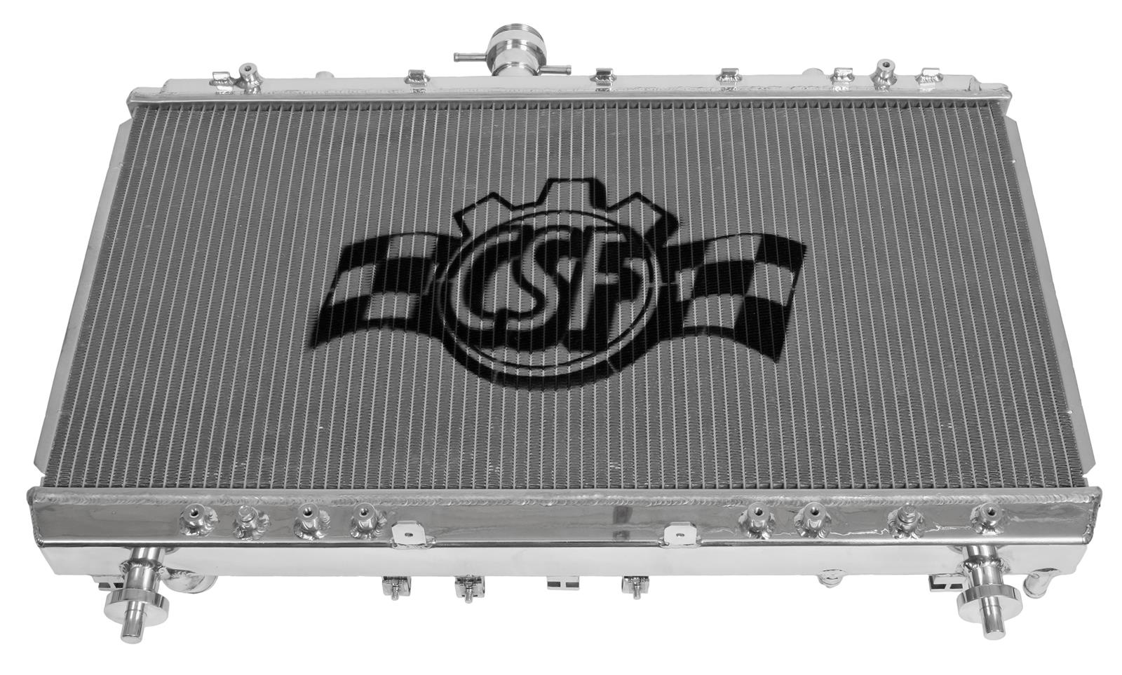 CSF 7052 polished all-aluminum radiator for 2012-2015 Chevrolet Camaro V6 and V8 models