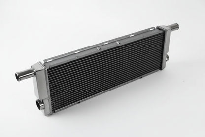 CSF 7068 polished all-aluminum center radiator for Porsche 911 Turbo, GT3, GT4, and Spyder