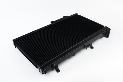 CSF 7094B black all-aluminum high-performance radiator for Subaru WRX and STI
