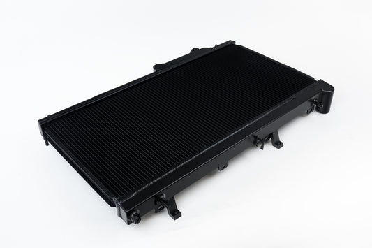 CSF 7094B black all-aluminum high-performance radiator for Subaru WRX and STI