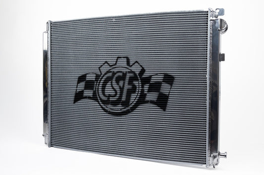 CSF 7226 polished all-aluminum radiator for Toyota GR Supra, BMW Z4, and BMW 330i