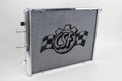 CSF 8075 polished dual-pass front mount heat exchanger for BMW F8X M3, M4, and M2
