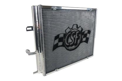 CSF 8131 silver triple-pass heat exchanger with rock guard for BMW B48 and B58 models