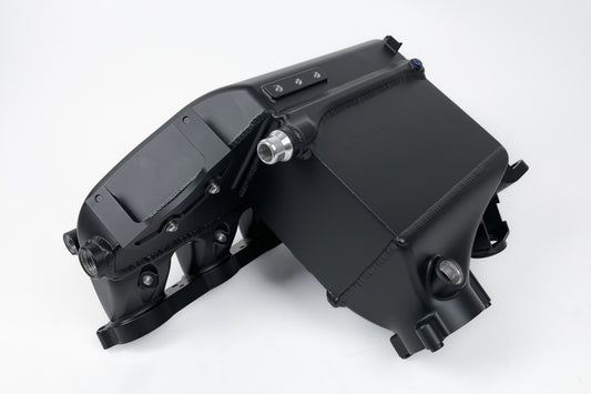 CSF 8233B thermal black S58 charge-air cooler manifold for BMW M2, M3, M4, X3 M, and X4 M