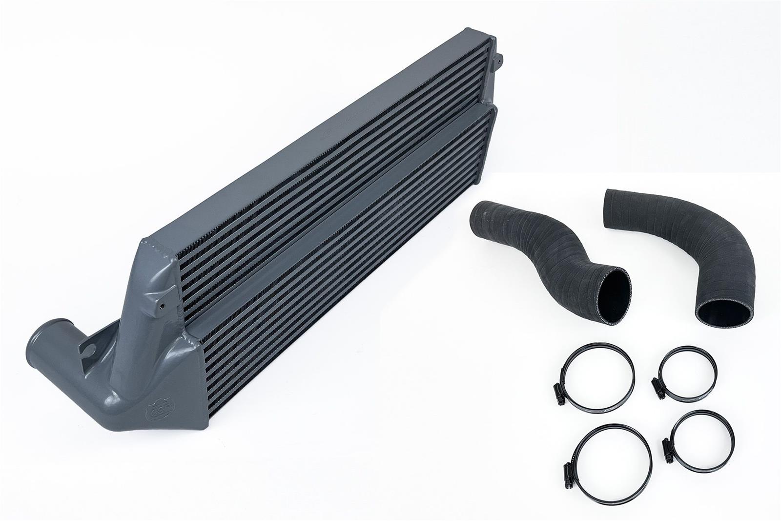 CSF 8285 silver stepped-core intercooler for Toyota GR Corolla and GR Yaris