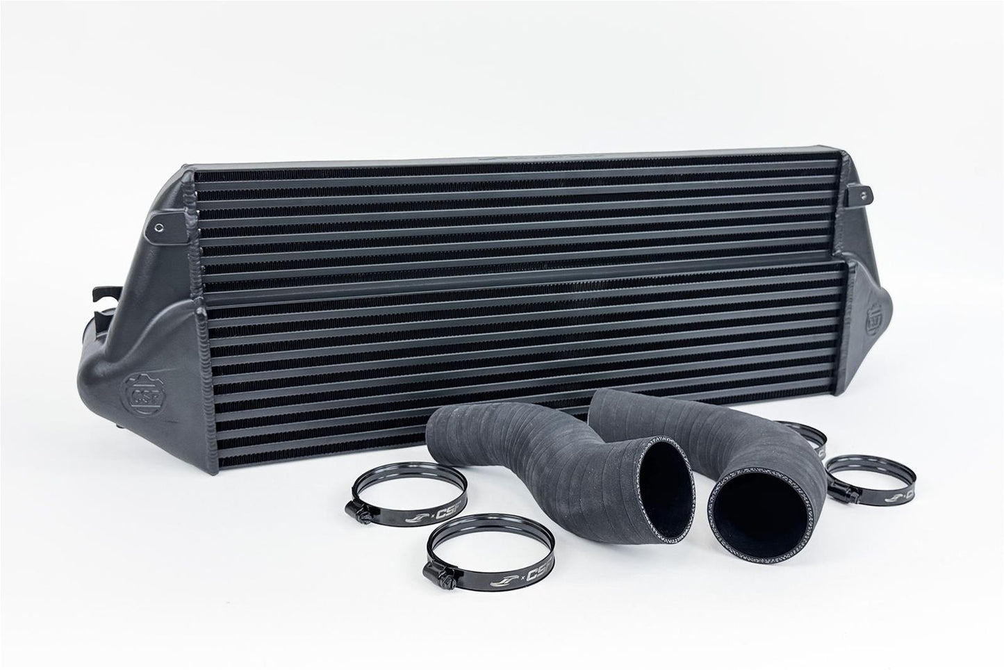 CSF 8285B black stepped-core intercooler for Toyota GR Corolla and GR Yaris