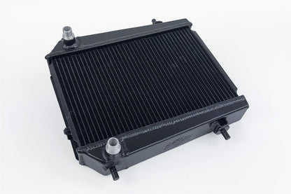 CSF 8321 black all-aluminum auxiliary radiator for BMW G8X M3, M4, and M2