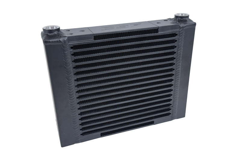 CSF 8371 universal large single-pass bar-and-plate oil cooler with M22 x 1.5 fittings