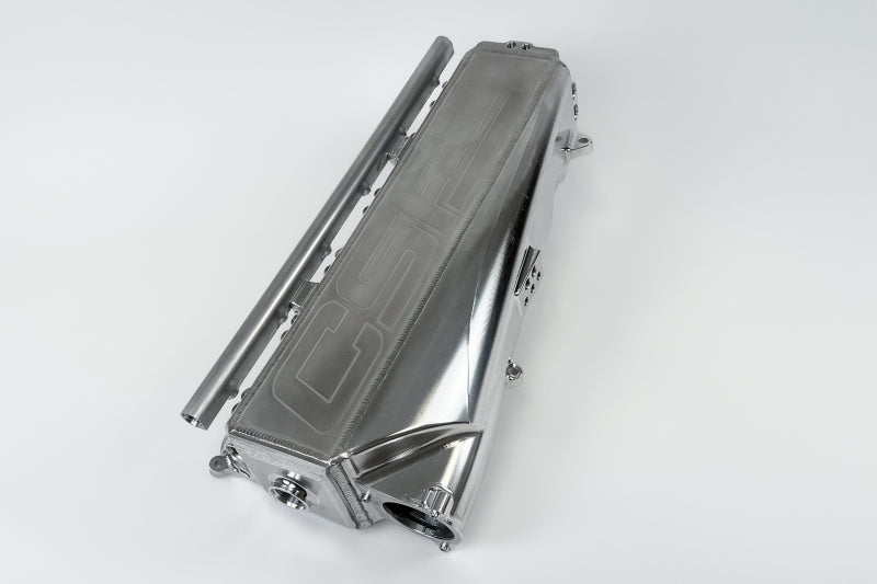 CSF 8400 RACE X raw billet B58 Gen 2 charge-air cooler manifold for BMW and Toyota GR Supra