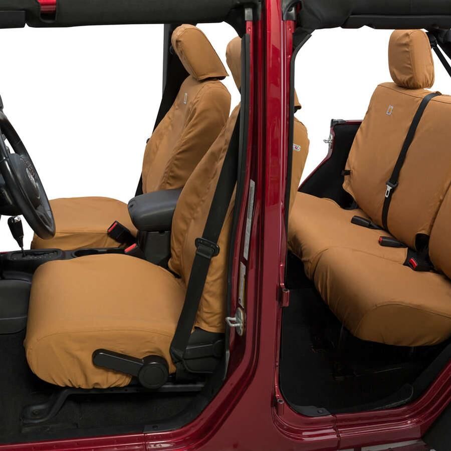 Covercraft 04-10 Ford F250 Carhartt PrecisionFit Custom Second Row Seat Covers - Brown