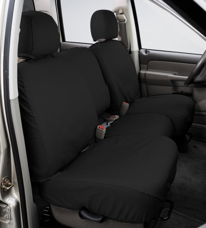 Covercraft 16-22 Toyota Sequoia Polycotton SeatSaver Custom Front Row Seat Covers - Charcoal