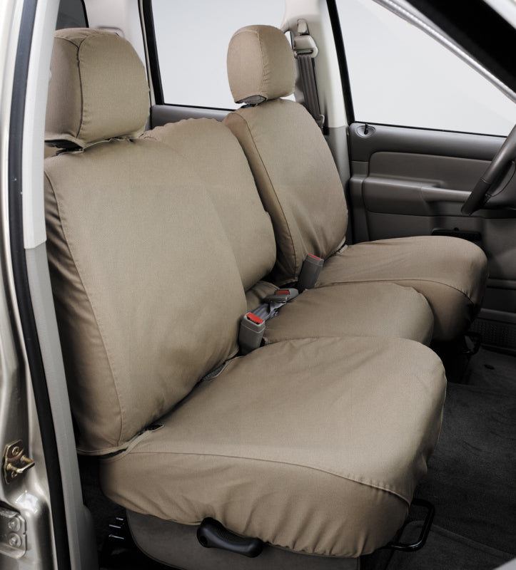 Covercraft 21-24 Toyota Sienna Polycotton SeatSaver Custom Front Row Seat Covers - Taupe