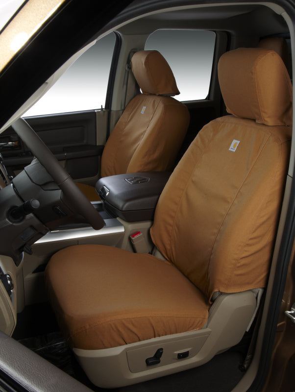 Covercraft 20-22 Ford Explorer- Carhartt SeatSaver Custom Front Row Seat Covers - Brown