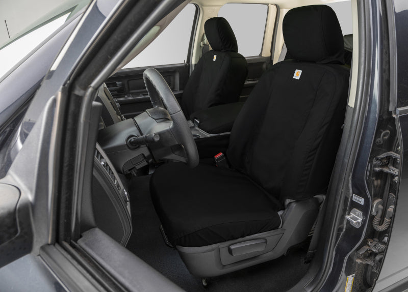 Covercraft 22-23 Chevrolet Silverado Carhartt Super Dux SeatSaverFront Row Seat Covers - Blk
