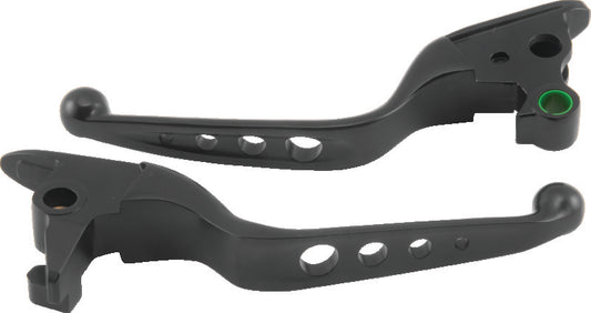 Bikers Choice 15-17 FLST FXST Black O Series Holed Lever Set - 482145