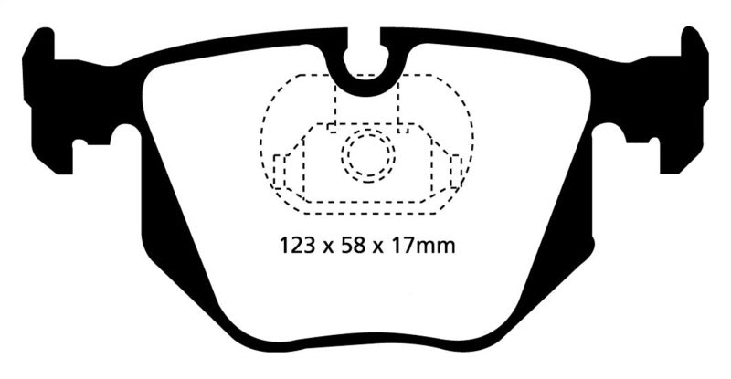 EBC GreenStuff Rear Brake Pads - DP61118 EBC