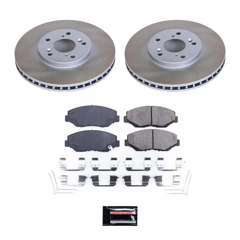 Power Stop 03-08 Honda Pilot Front Semi-Coated Rotor Kit PowerStop