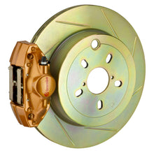 Load image into Gallery viewer, Brembo 08-14 WRX Rear GT BBK 2 Piston Cast 2pc 316 x20 1pc Rotor Slotted Type1 - Gold