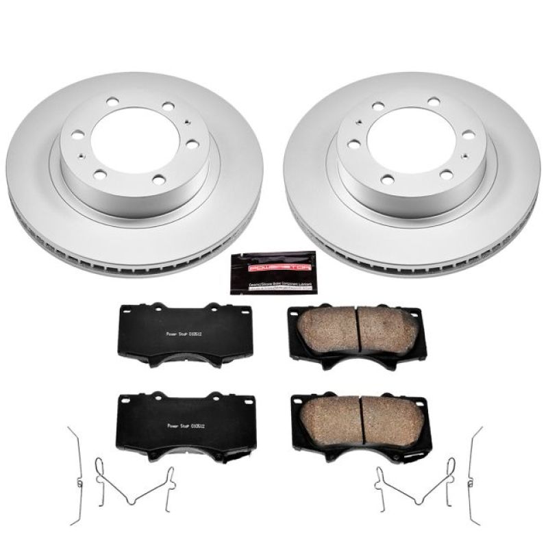 Power Stop 03-09 Toyota 4Runner Front Z17 Evolution Geomet Coated Brake Kit PowerStop