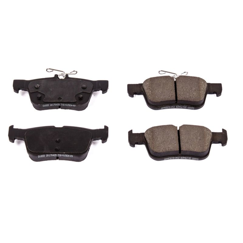Power Stop 15-16 Ford Edge Rear Z16 Evolution Ceramic Brake Pads PowerStop