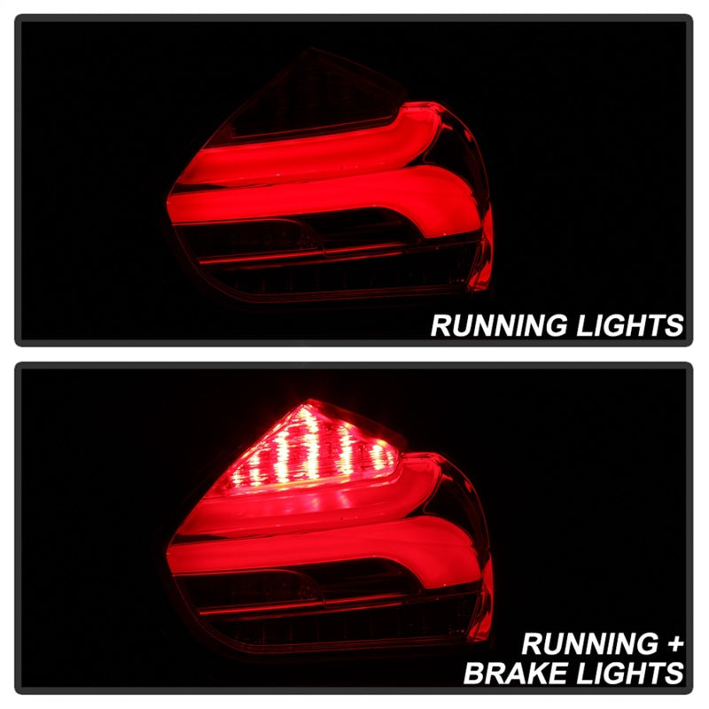 Spyder 15-17 Ford Focus Hatch LED Tail Lights w/Indicator/Reverse - Red Clr (ALT-YD-FF155D-LED-RC) SPYDER