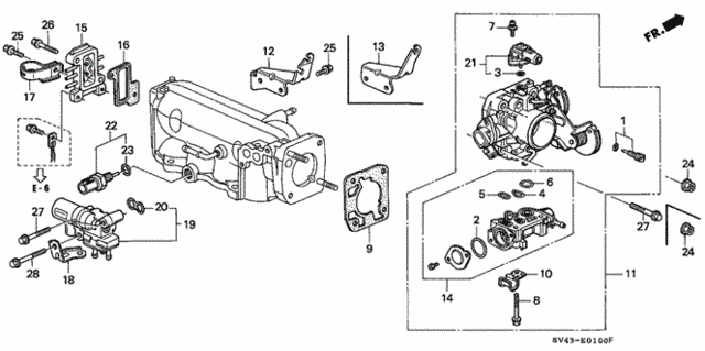 HONDA OEM MAP  SENSOR O RING GASKET SEAL  MANIFOLD ABSOLUTE PRESSURE