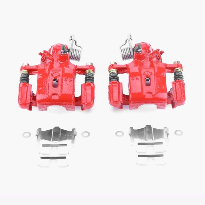 Power Stop 99-01 Infiniti G20 Rear Red Calipers w/Brackets - Pair PowerStop