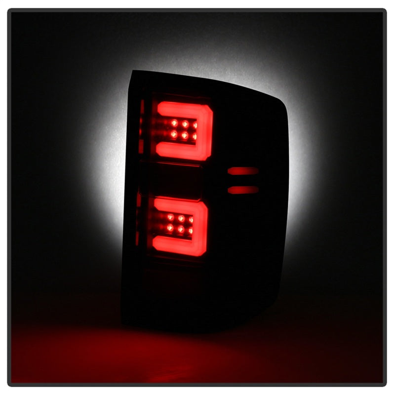 Spyder 16-18 Chevy Silverado Light Bar LED Tail Lights - All Black ALT-YD-CS16-LED-B SPYDER