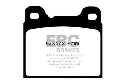 EBC YellowStuff Rear Brake Pads - DP41043R EBC