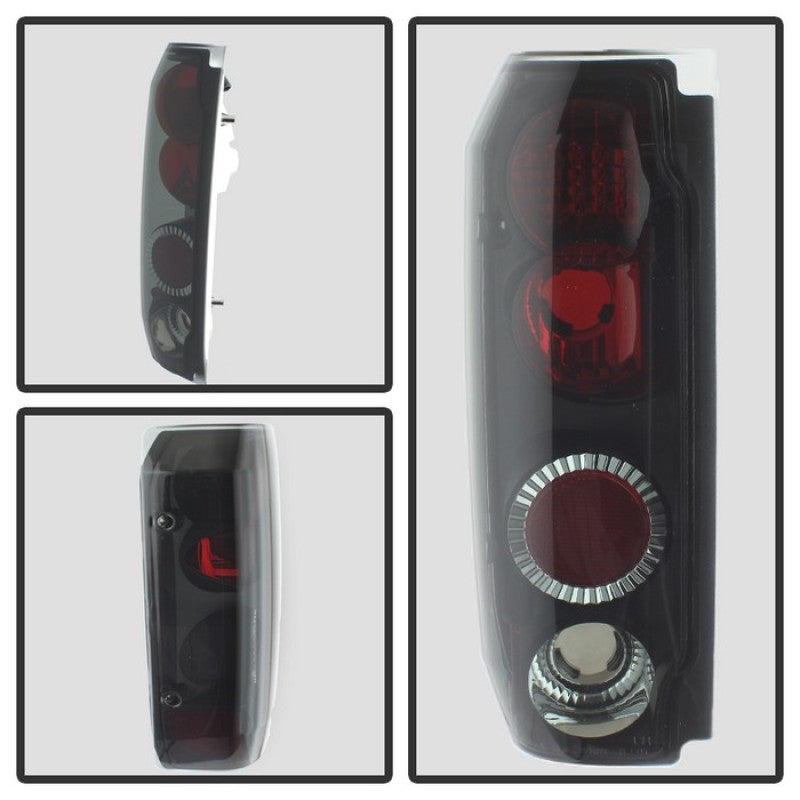Spyder Ford F150 87-96/Ford Bronco 88-96 Euro Style Tail Lights Black Smoke ALT-YD-FF15089-BSM SPYDER