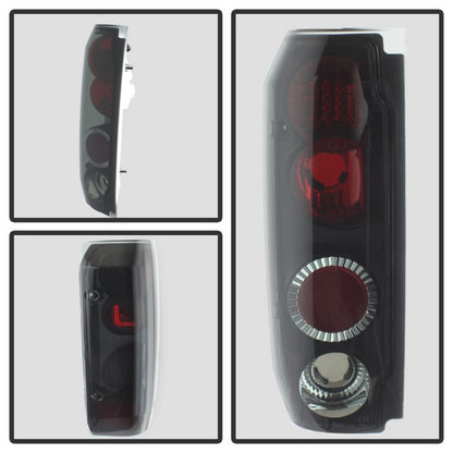 Spyder Ford F150 87-96/Ford Bronco 88-96 Euro Style Tail Lights Black Smoke ALT-YD-FF15089-BSM SPYDER