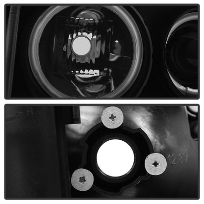 Spyder GMC Sierra 1500/2500 99-06 Projector Headlights CCFL Halo LED Blk Smke PRO-YD-CDE00-CCFL-BSM SPYDER