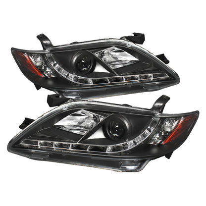 Spyder Toyota Camry 07-09 Projector Headlights DRL Black High H1 Low H7 PRO-YD-TCAM07-DRL-BK SPYDER
