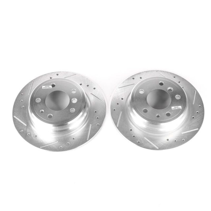 Power Stop 89-95 BMW 525i Rear Evolution Drilled & Slotted Rotors - Pair PowerStop