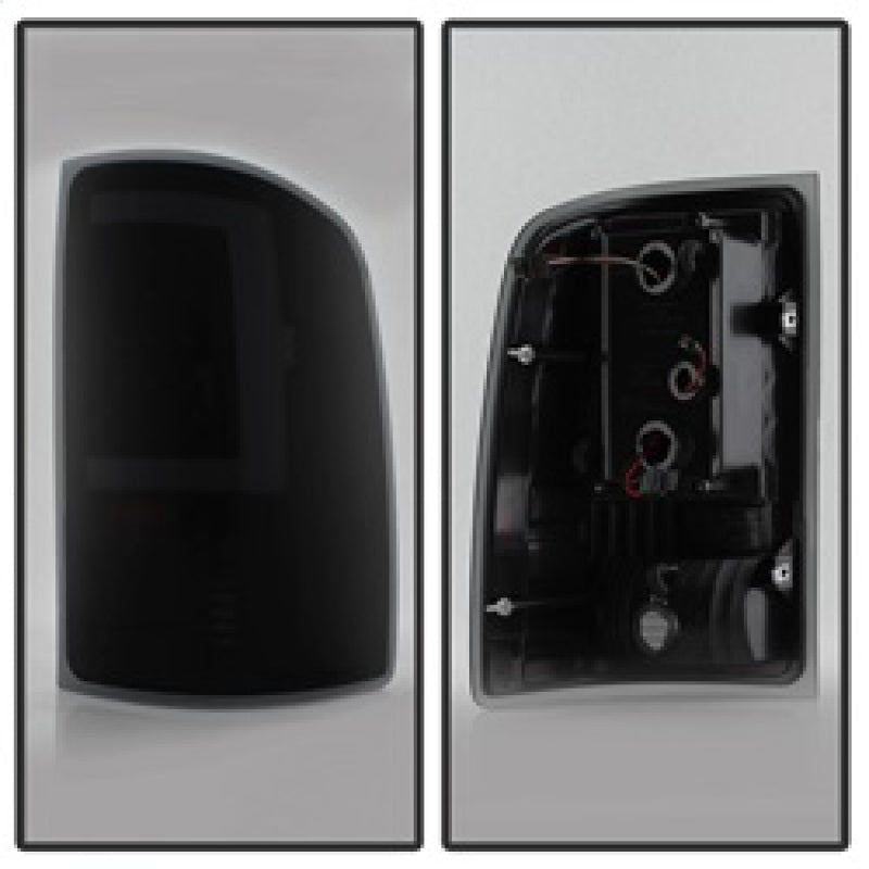 xTune 07-13 GMC Sierra 1500 LED Tail Lights - Black Smoke (ALT-ON-GS07-G2-LED-BSM) SPYDER