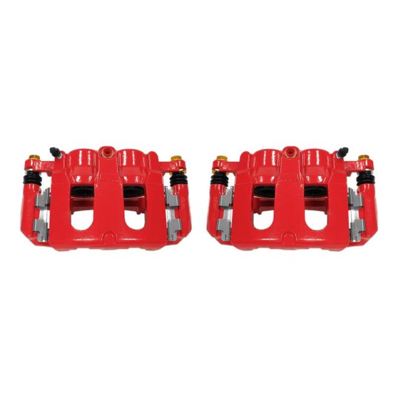 Power Stop 11-17 Ford Explorer Front Red Calipers w/Brackets - Pair PowerStop