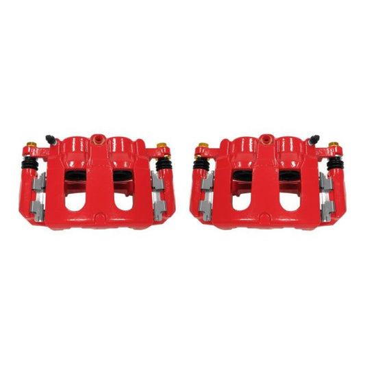 Power Stop 11-17 Ford Explorer Front Red Calipers w/Brackets - Pair PowerStop