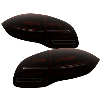 Spyder Porsche Cayenne 958 11-14 LED Tail Lights - Sequential Signal - Red Smoke SPYDER