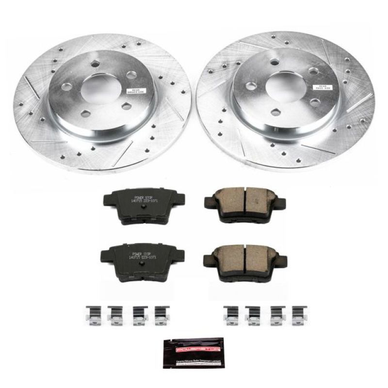 Power Stop 05-08 Jaguar X-Type Rear Z23 Evolution Sport Brake Kit PowerStop