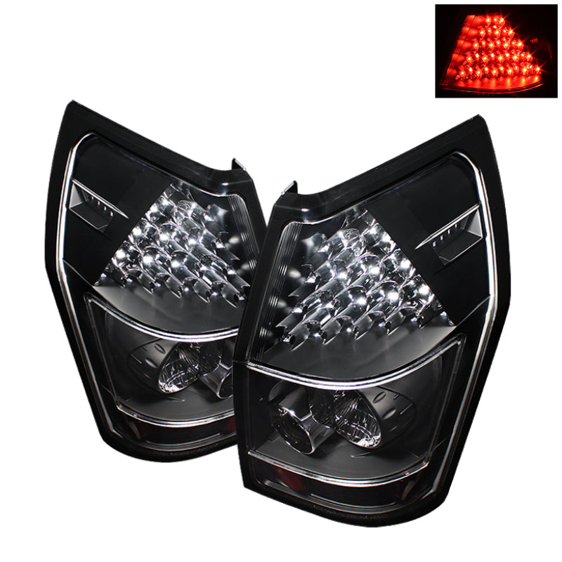 Spyder Dodge Magnum 05-08 LED Tail Lights Black ALT-YD-DMAG05-LED-BK SPYDER