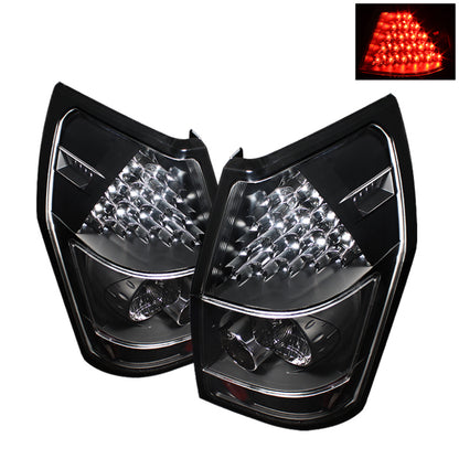Spyder Dodge Magnum 05-08 LED Tail Lights Black ALT-YD-DMAG05-LED-BK SPYDER