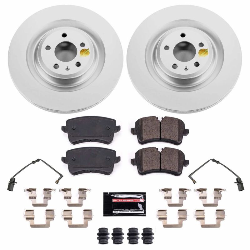 Power Stop 2018 Audi S8 Rear Z23 Evolution Sport Coated Brake Kit PowerStop
