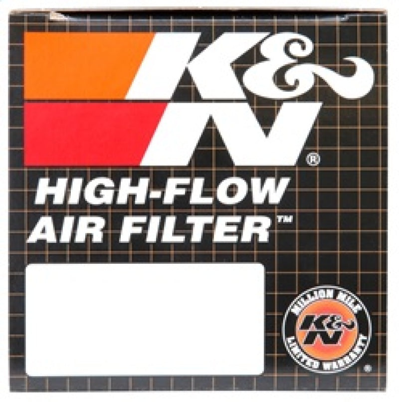 K&N Uni Chrome Oval Tapered Filter 2.125in FlgID x 4inB OL x 3inB OW x 3inT OL x 2inT OW x 2.75in H K&N Engineering