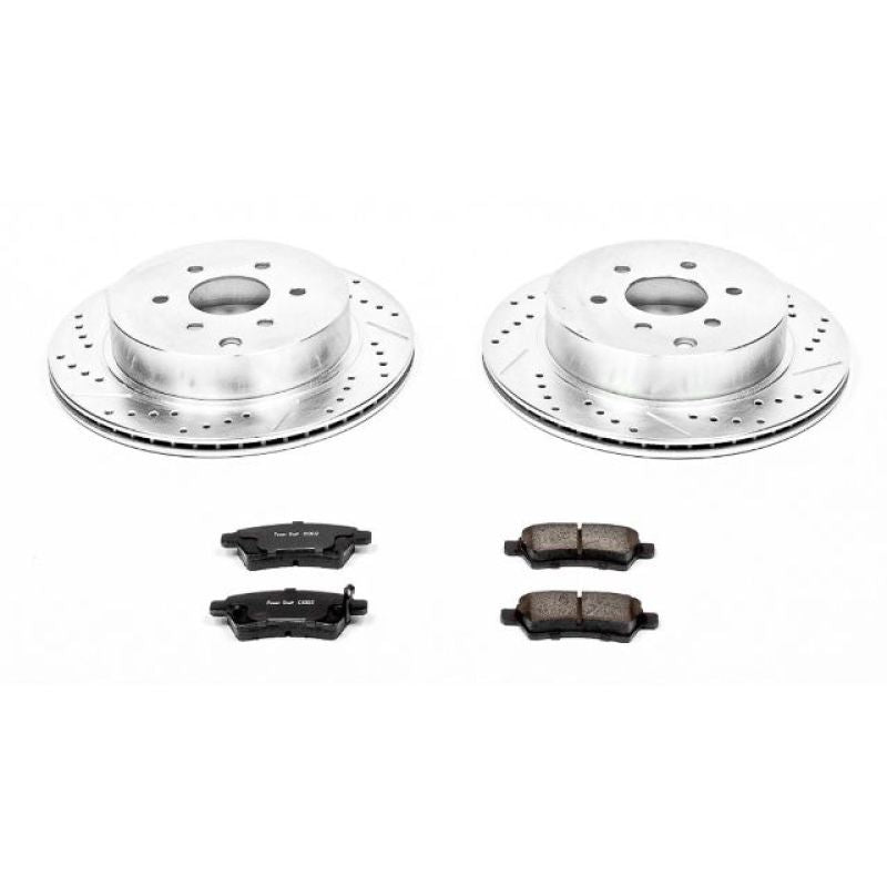 Power Stop 05-12 Nissan Pathfinder Rear Z23 Evolution Sport Brake Kit PowerStop